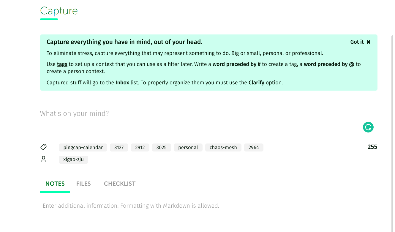 FacileThings Capture